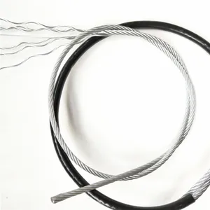 High Quality 7x19 4mm 6mm Heavy Weight Gym Steel Cable Tpu Coated Flexible Steel Wire Rope