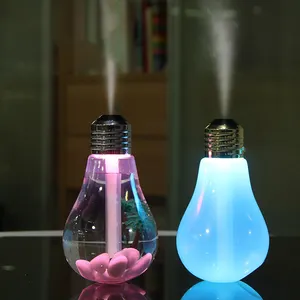 Lamp Luchtbevochtiger Met Usb-Kabel Mini Nachtlampje Humivficador Humificador Bombillo De Hidratacion 360Ml Lavendel Landschap