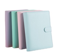 Carnet de notes en cuir rechargeable Journal coloré imprimé A5 PU Cahier organisateur personnalisé avec logo
