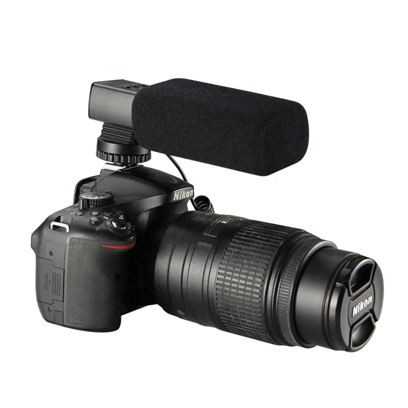 Made in China High Quality Shotgun Mic Professional 3.5 mm DSLR Camera Video Private Label Shotgun Microphone