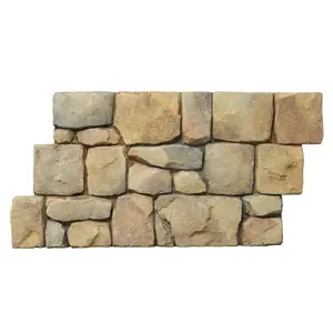 Faux Rock Polyurethane Stone Wall Panel decoration board for Exterior Wall Cladding