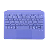 Nouveau clavier mécanique pliable violet tendance avec pavé tactile rétroéclairé 7-RGB, sans fil 5.3, résistant aux déversements pour Surface Pro 12