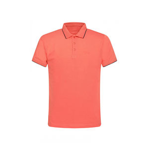 Vente en gros de polo de golf personnalisé de haute qualité pour hommes, tissu de soie légère solide à col tricoté court de grande taille pour le printemps - Product Image 4