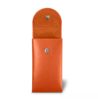 Sac en cuir PU de luxe personnalisé pour montre avec carte insérée, impression de logo personnalisée, pochette d'emballage pour bijoux en similicuir