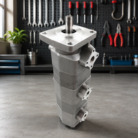 Zhengquan HGP-222A-F4/4/4R pompe à engrenages à 3 étages Hydromax acier inoxydable HGP série petite pompe à huile Taiwan HydraulicTriple pompe à engrenages