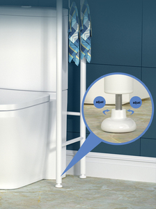 Estante de almacenamiento portátil para baño encima de la <span class=keywords><strong>lavadora</strong></span> sobre el estante organizador del inodoro - Product Image 5