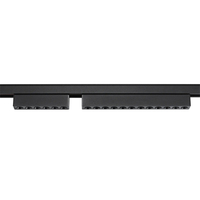 Lampu trek Magnet desain Modern, lampu Track LED bodi aluminium dengan tiga warna kisi langsung dari pabrik grosir 12W