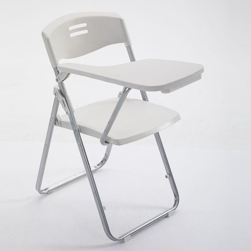 Colorful School Furniture Folding Plastic Student Study Chair With Writing  Pad Training Chair