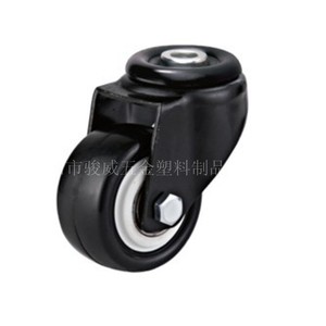 Rueda Giratoria para Muebles de 1.5 Pulgadas con Montaje en Placa de Poliuretano y Freno, Silenciosa y Duradera - Product Image 2
