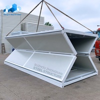 En gros Personnalisé Pas Cher Installation Rapide Pack Plat Pliant Conteneurs Maisons Préfabriquées Pour Les Constructions Site