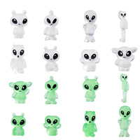 Mini-ornements lumineux d'elfes extraterrestres, micro-paysages, accessoires de décoration DIY pour enfants