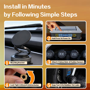 Sistema de Monitoreo de Presión de Neumáticos para RV con Amplificador de Señal, TPMS de Largo Alcance para Remolques, Camiones y Autocaravanas - Product Image 6