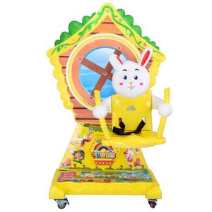 Nueva Casa de Juegos Eléctrica Operada con Monedas para Niños, con Rueda de la Fortuna, Coche de Juguete Circular y Máquina de Columpio con Música MP3 - Product Image 1