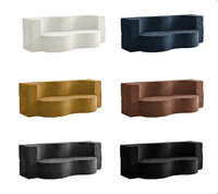Canapé-lit pliable multifonctionnel en tissu personnalisé, compressé en forme d'arachide, sans cadre, en éponge, livré en boîte