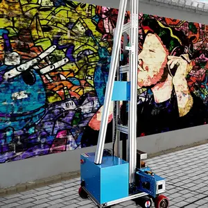 Impressora De Parede 3d Máquina De Impressão De Piso Vertical Mural UV Wall Inkjet Wall and gRound Máquina De Impressão