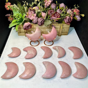 Cristalli naturali pietre curative intaglio <span class=keywords><strong>di</strong></span> alta qualità rosa <span class=keywords><strong>opale</strong></span> lune per la decorazione della casa - Product Image 2