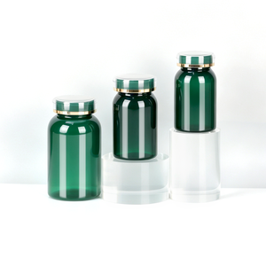 Flacon en PET vert foncé de 30 ml, 50 ml, 100 ml, 150 ml, 200 ml, 300 ml pour pilules, comprimés, capsules, produits de santé avec bouchon double couche - Product Image 2