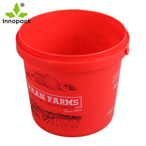 Vente en gros 10L seau à peinture en plastique PP à motif rond personnalisé diverses capacités, y compris 5L 20L 25L tambour pour eau essence-huile - Product Image 5