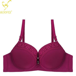 Binnys-ropa interior de copa B para mujer, sujetadores transpirables sólidos de nailon, con aros, cómoda, venta al por mayor - Product Image 2