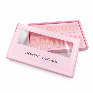 Caja de Regalo para Uñas Postizas con Ventana de Exhibición, Logotipo Personalizado, Caja de Dos Piezas para Arte de Uñas - Product Image 5