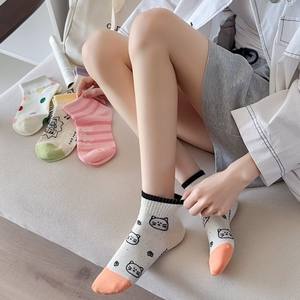 Chaussettes mi-mollet pour <span class=keywords><strong>femme</strong></span> les plus vendues – Printemps, en laine/coton, fil poilu, thermiques, absorbantes, chaudes, confortables, tricotées sur mesure - Product Image 4