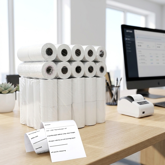 Manufacturer Direct Thermal Paper Rolls 57*50mm 80*80mm - Customizable Sizes for POS Systems & Retail Receipting