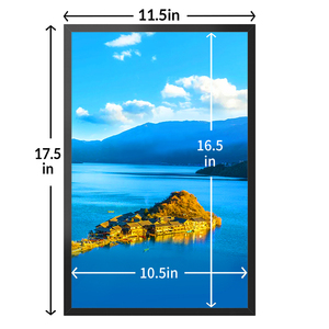 HOMCO 11x17in Eco-Friendly <strong>Wooden</strong> <strong>Picture</strong> <strong>Frame</strong> Set of 2 Black Poster <strong>Frames</strong> for Displaying 11x17 Photos Horizontal &amp; Vertical - Product Image 2