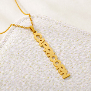 Go Party-collar de acero inoxidable con horóscopo para mujer, joyería, 12 unidades - Product Image 4