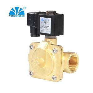 Yongchuang YCB31 <span class=keywords><strong>pilot</strong></span> غشاء ثنائي الاتجاه نحاسي ماء ساخن مقاوم للماء مطرقة لولبية صمام 12 فولت 24 فولت - Product Image 2