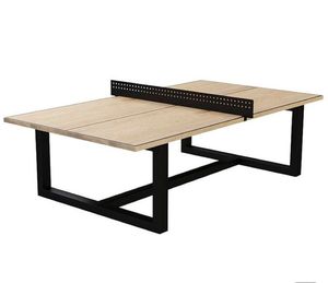 Mesa de ping pong para exteriores de diseño moderno de acero inoxidable Premium para uso familiar de larga duración - Product Image 6