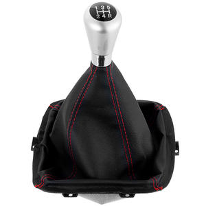 Funda para Palanca de Cambios Great Wall, Cuero Negro con Costuras Rojas, para Autos Wingle, Accesorio para Transmisión Manual - Product Image 4