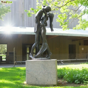 Statua in bronzo a grandezza naturale di <span class=keywords><strong>Romeo</strong></span> e <span class=keywords><strong>Giulietta</strong></span>, famosi innamorati, per esterni, di YOUFINE - Product Image 2