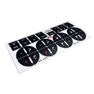 Autocollants de réparation pour boutons de climatisation du tableau de bord GMC Chevrolet 2007-2013, autocollants de tableau de bord à 31 touches pour voitures - Product Image 4