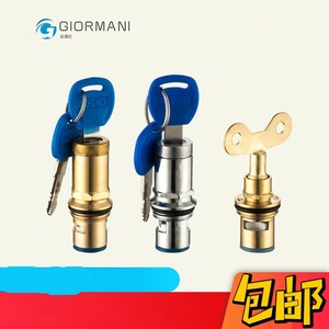 Válvula de grifo con llave bloqueable de 15 mm para suministro de agua, con llave, fácil instalación, para repuesto de grifo de fregadero - Product Image 5
