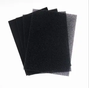 Éponge Flexible noire en rouleau, mousse filtrante reconditionnée, en polyuréthane, 40 PPI