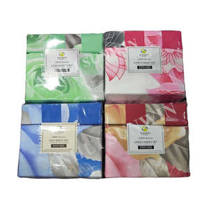 6-mảnh in tấm ga trải giường sợi nhỏ thiết lập-siêu mềm tất cả các mùa giải tấm với mô hình thiên nhiên - Product Image 1