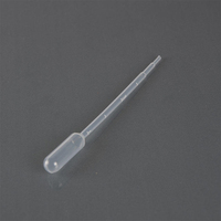 Pipettes Pasteur jetables en plastique à micro-pointe pour laboratoire, 0,5 ml, 1 ml, 3 ml, 5 ml, 10 ml