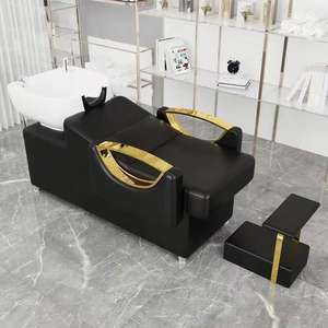 Chaise-lit de salon de coiffure avec bac à shampoing, mobilier de salon de coiffure, directement de l'usine - Product Image 6