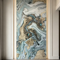 Panel de Pared de PVC Ecológico de 3 mm con Revestimiento UV, Lámina de Mármol, Moderno, para Sala de Estar, Apartamento, Impermeable, para Interiores