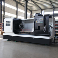 Torno de Roscado de Tubos CNC Horizontal de Alta Precisión QK1319, Control GSK, Bancada Plana, Funciones Digitales para Uso Industrial