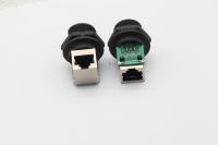Connecteur femelle RJ45 JIAHUI, connecteur Ethernet étanche, connecteur de câble Ethernet IP68