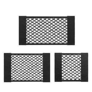 Sac de rangement mural en maille rectangulaire en tissu non tissé sans perforation pour armoire de cuisine, garage, coffre de voiture - Product Image 2