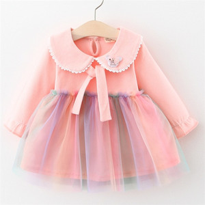 Nuevos Productos en el Mercado Chino, Vestido Infantil de Tela Multicolor con Diseño de Arcoíris, al Mejor Precio - Product Image 4