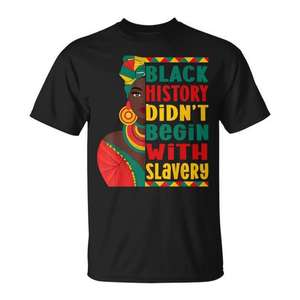 Black History for Black <b>Queen</b> Afro <b>Queen</b> <b>T</b>-<b>Shirt</b> Promotional Category - Product Image 1