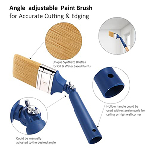 Brocha de Esquina Multiángulo Ajustable, Brocha Profesional Sintética para Pintar Esquinas, Mango de Plástico para Pintar Paredes y Pulir, OEM - Product Image 6