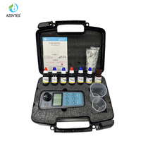 Kit de test de la qualité de l'eau de piscine et de l'eau du robinet pour le sulfure d'hydrogène, l'ammoniac, l'azote, le chlore résiduel, OEM, plastique gris