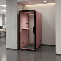Cabines acoustiques modernes UNIBOOTH pour l'intérieur et l'extérieur, hôtels, mobiles, durables, profilés en aluminium de précision, insonorisées, pour la confidentialité, cabine téléphonique acoustique