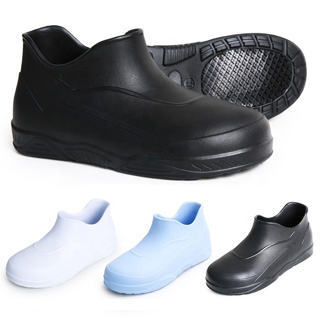 Hot Sold Waterproof Oil Resistant Chef Master Cook Restaurant Medical Work Shoes Non-slip EVA Steel Toe Safety Kitchen Clogs