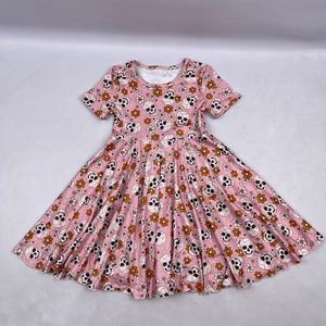 Robes de fête d'Halloween 2022 pour filles, robes tourbillonnantes à lanterne citrouille pour bébés et tout-petits, vente en gros de robes pour enfants - Product Image 4