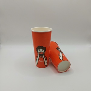 Gobelet en papier unique personnalisé imprimé écologique 12oz 16oz 22oz 30oz pour boissons froides, jus, boissons, 400ml avec couvercles pour fête, club, boutique, restaurant - Product Image 3